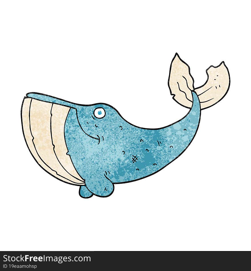 Textured Cartoon Whale