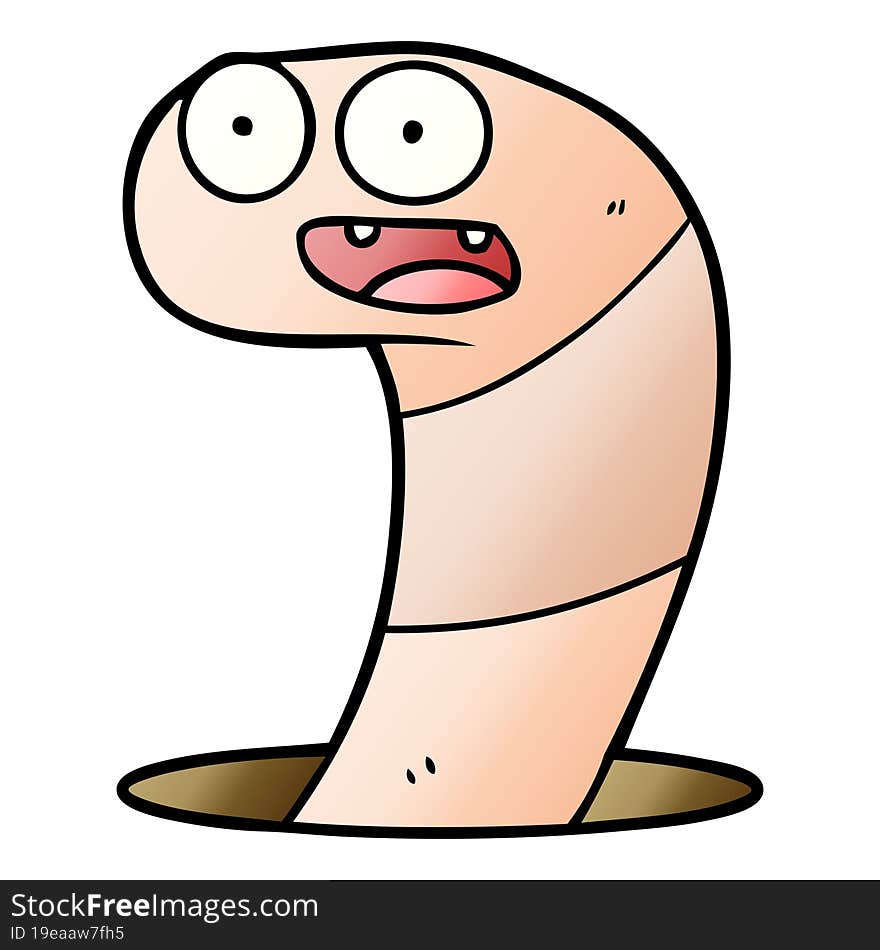 cartoon worm. cartoon worm