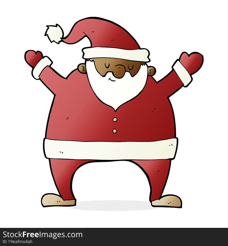 cartoon santa claus