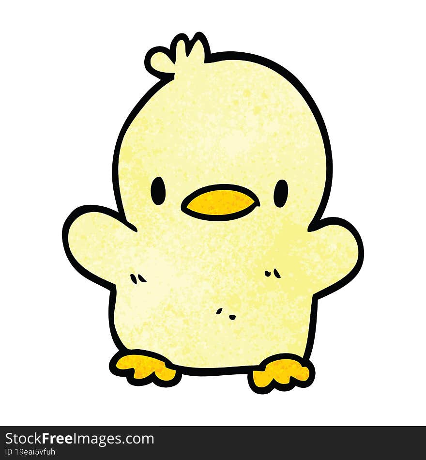 Cute Cartoon Doodle Chick