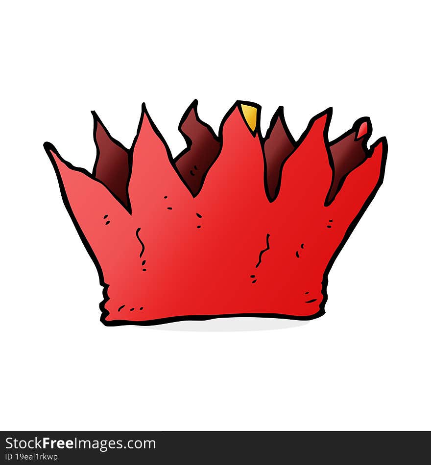 cartoon paper crown