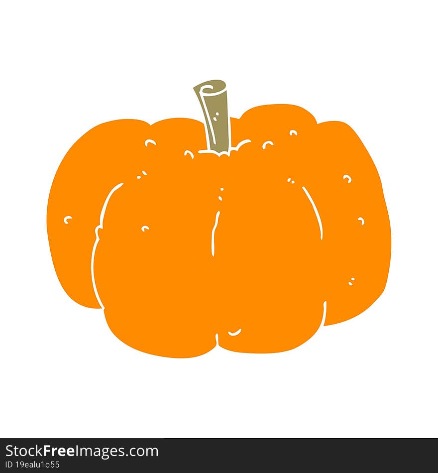 flat color style cartoon pumpkin