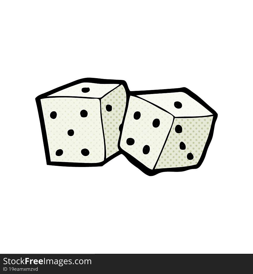 cartoon dice