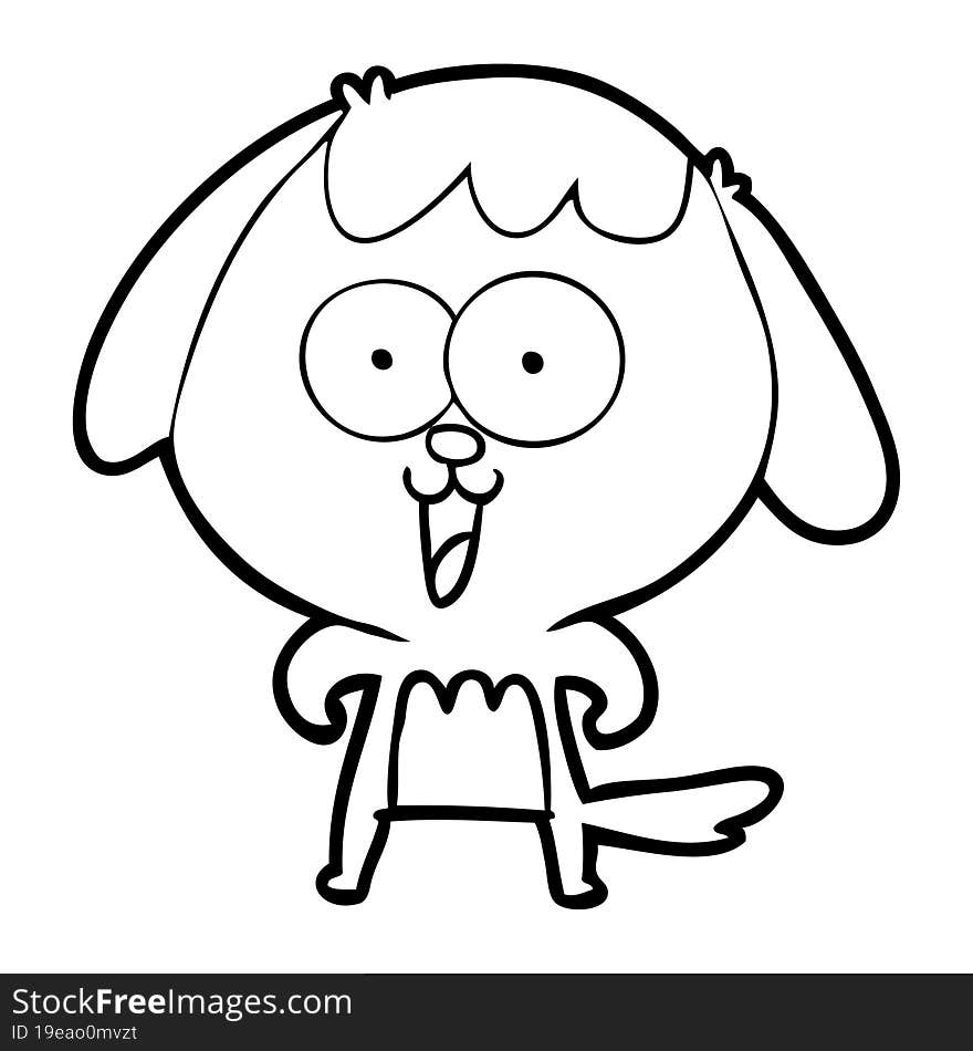 cute cartoon dog. cute cartoon dog