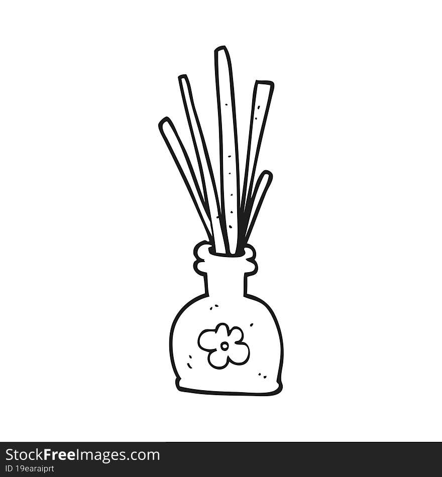 Black And White Cartoon Fragrance Oil Reeds