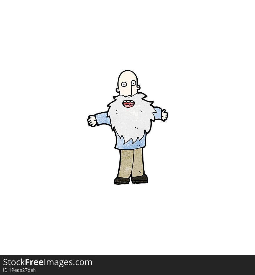 cartoon old man