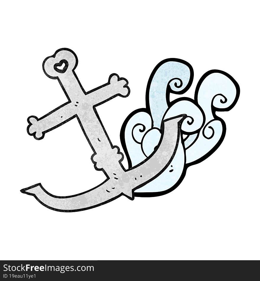 textured cartoon anchor