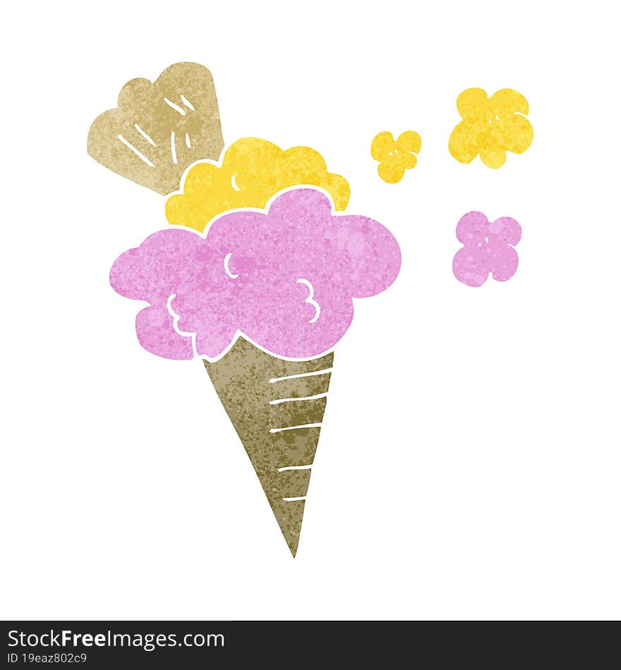 Retro Cartoon Ice Cream