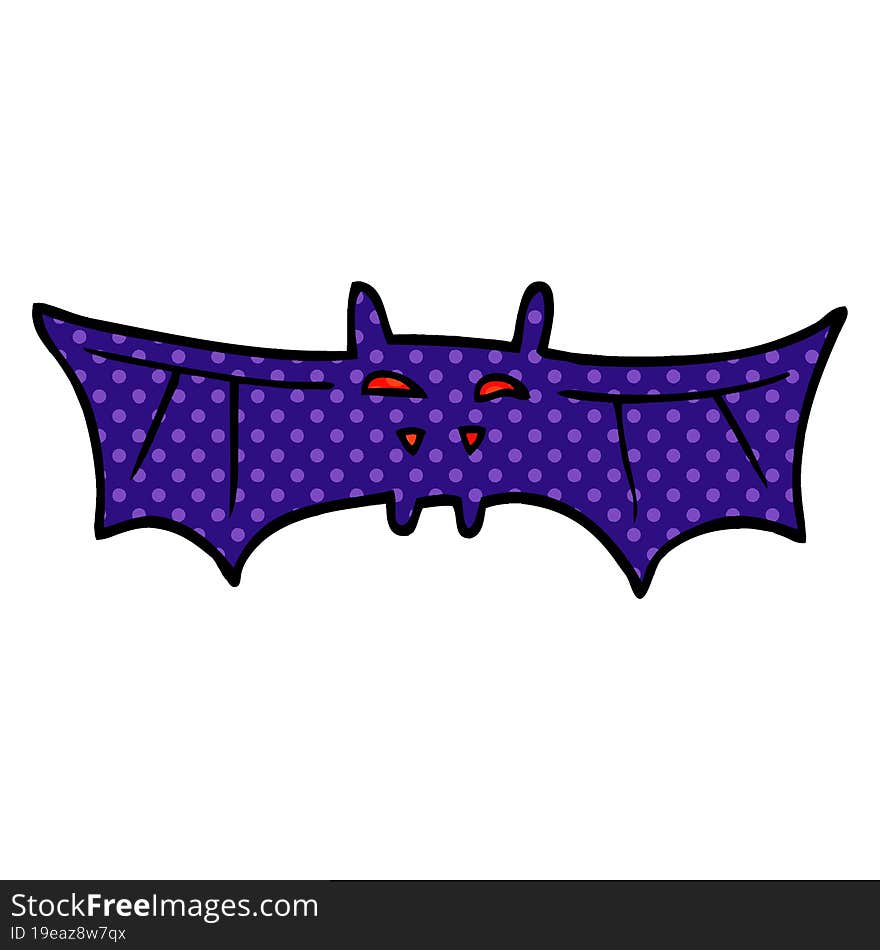 cartoon doodle halloween bat