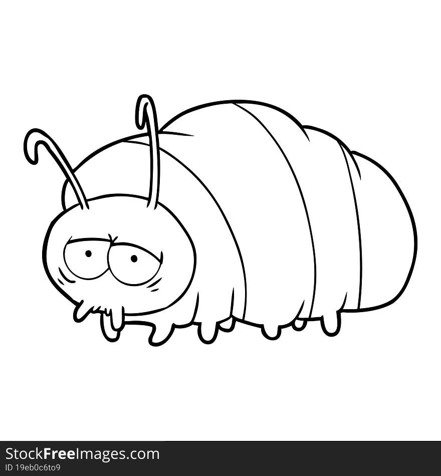 cartoon bug. cartoon bug