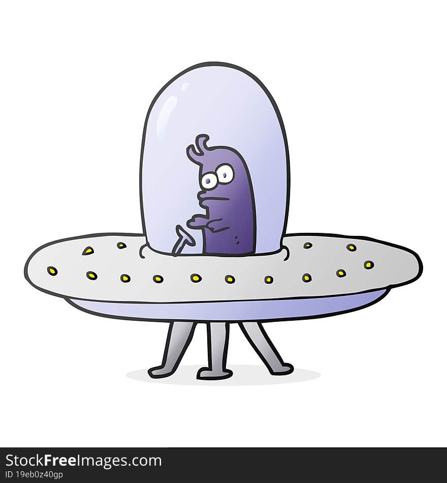 Cartoon Flying Saucer