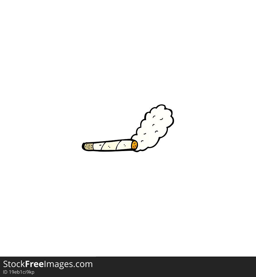 Cartoon Smoking Cigarette