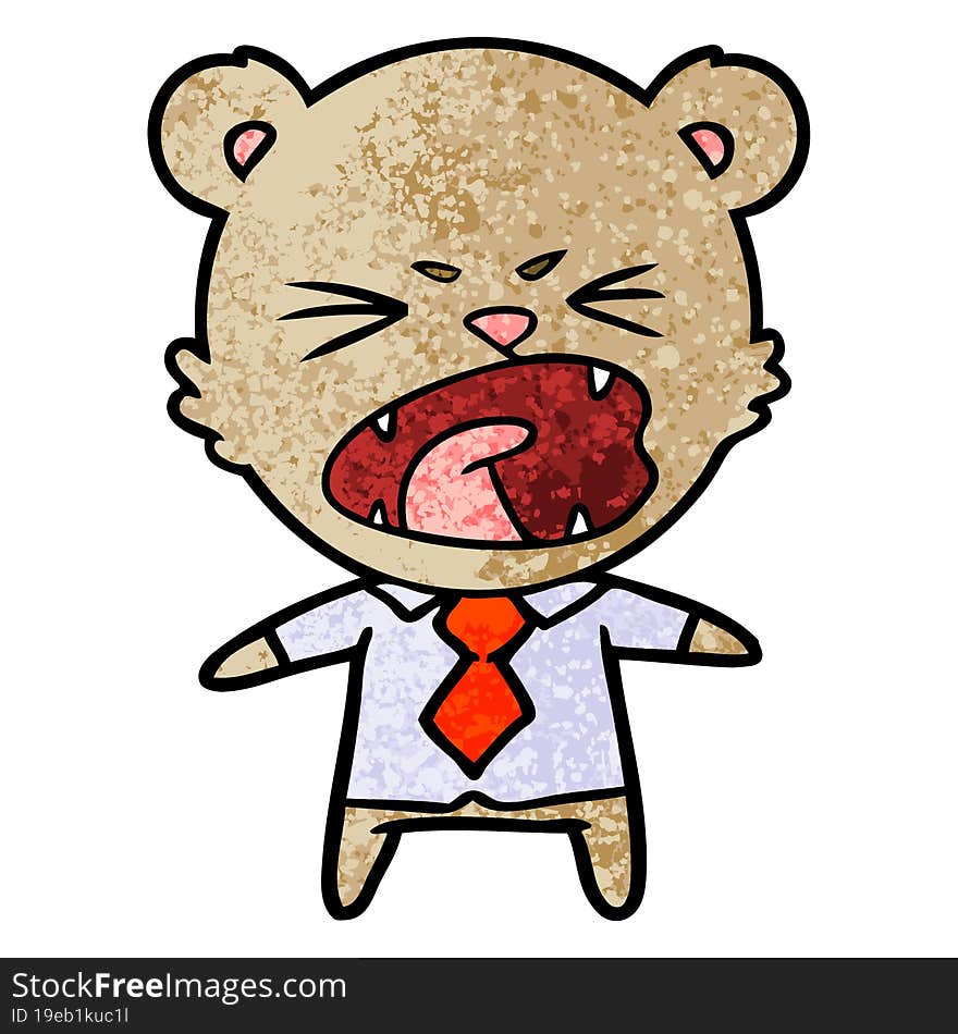 angry cartoon bear. angry cartoon bear