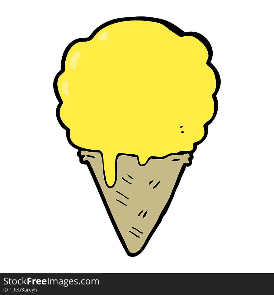 cartoon ice cream