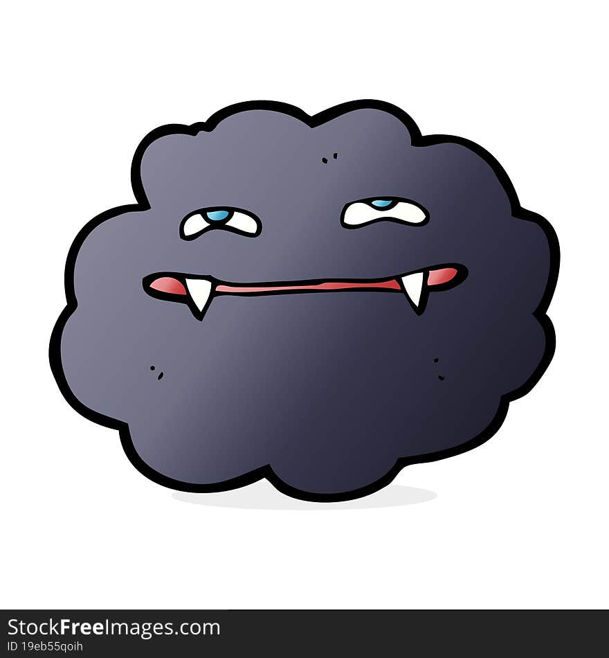 cartoon vampire cloud