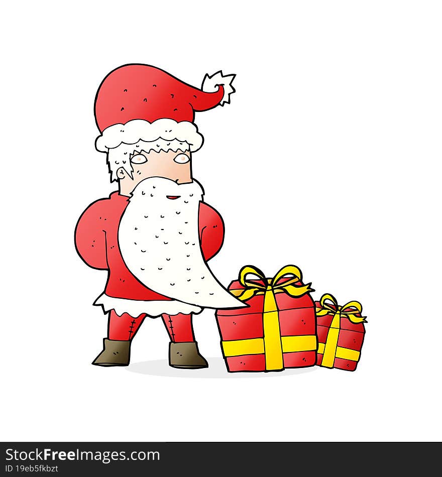 cartoon santa claus