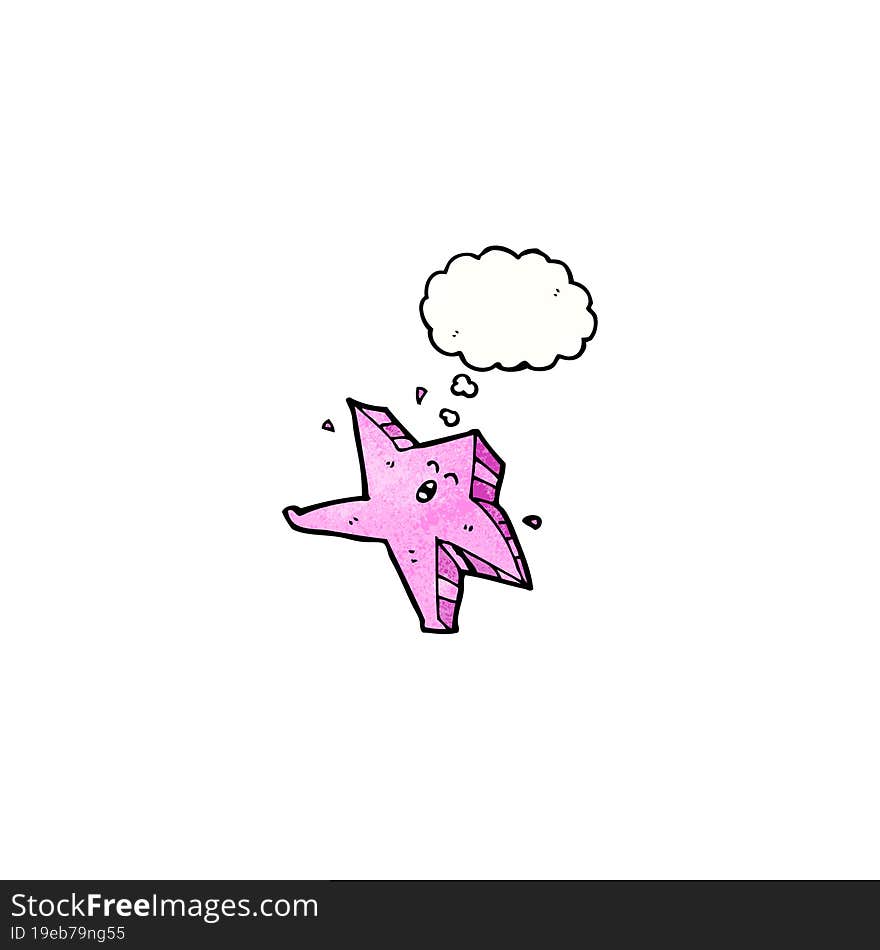 cartoon pink starfish