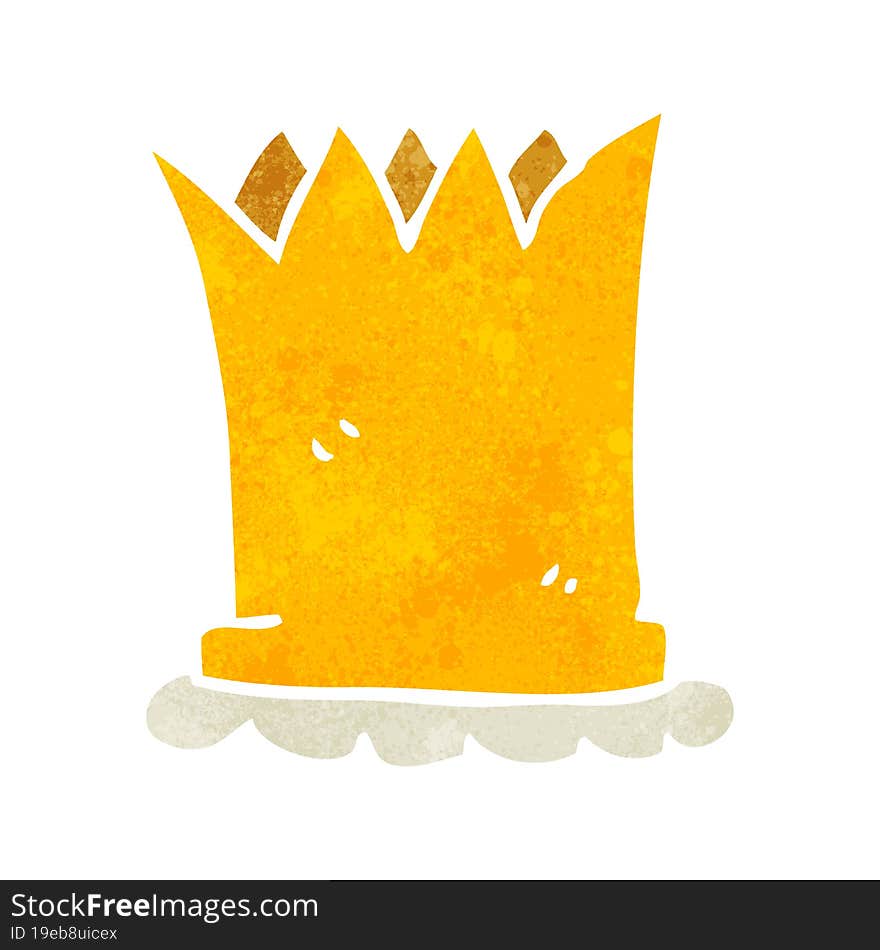 retro cartoon crown