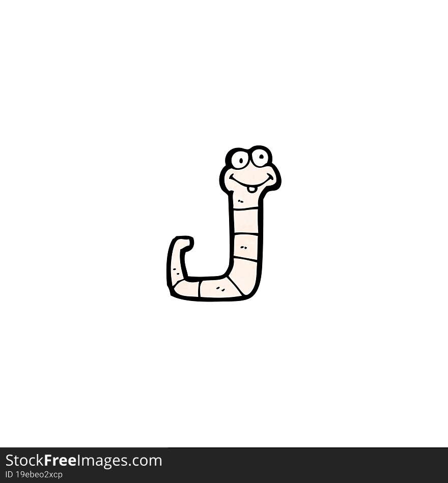 Cartoon Worm