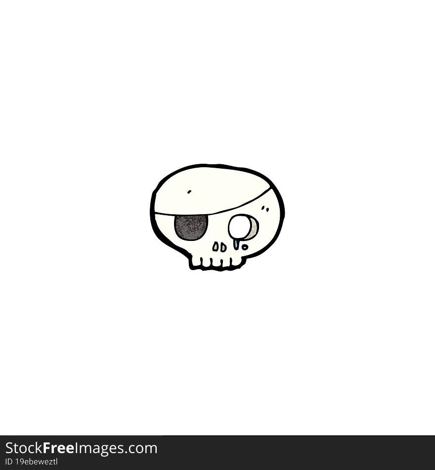 cartoon pirate skull symbol