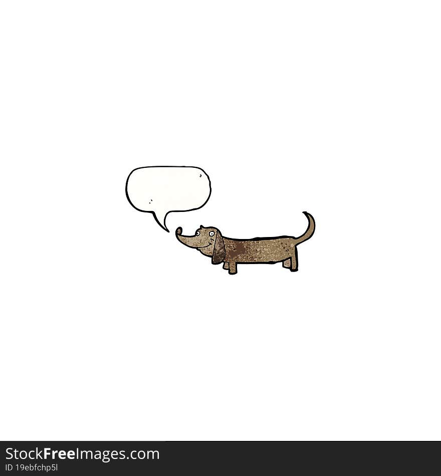 cartoon sausage dog