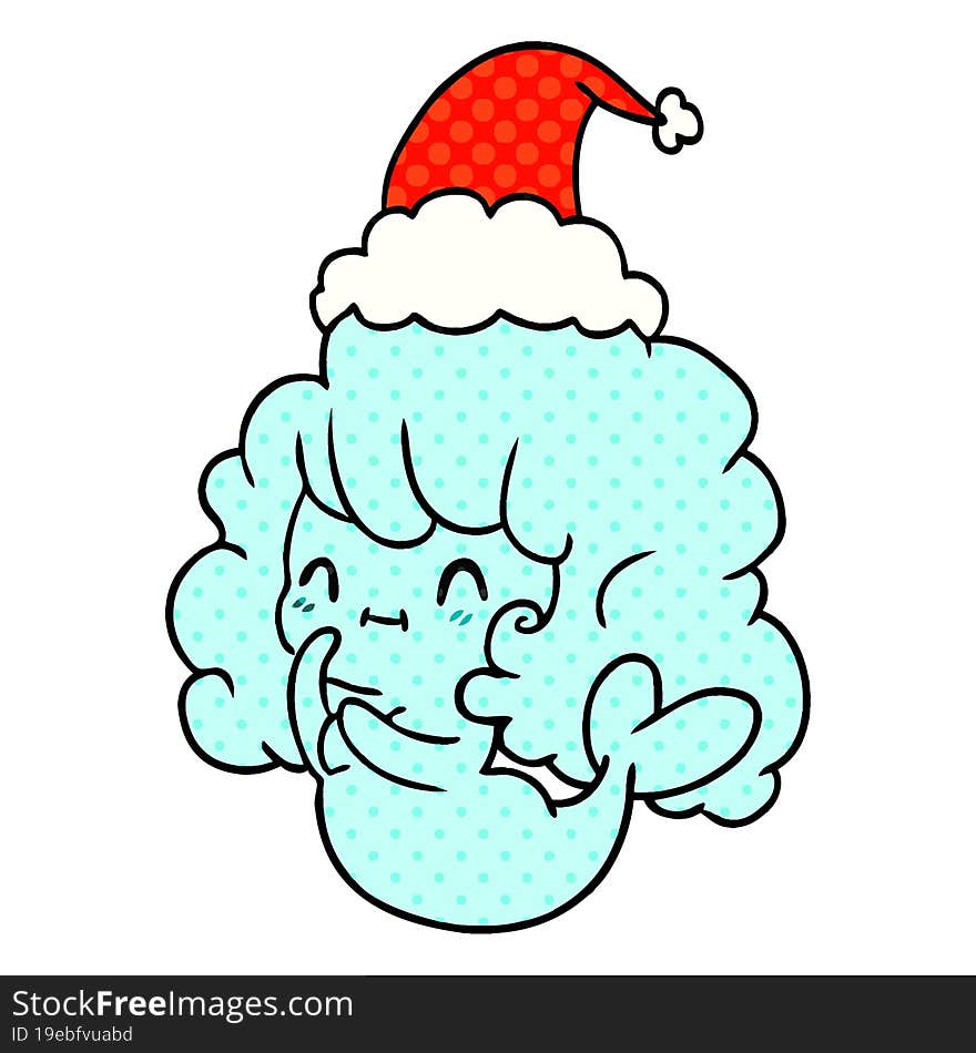 Christmas Cartoon Of Kawaii Ghost