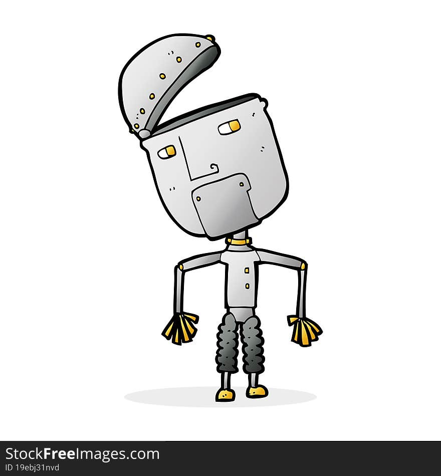 cartoon funny robot