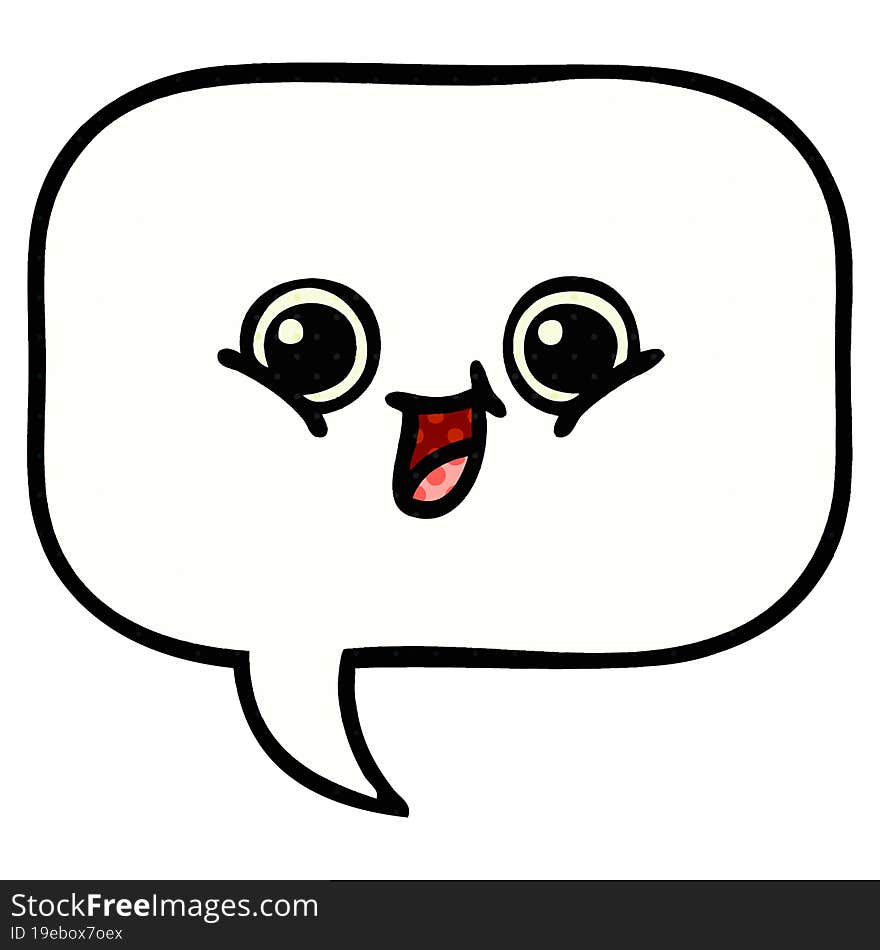 comic book style cartoon speech bubble