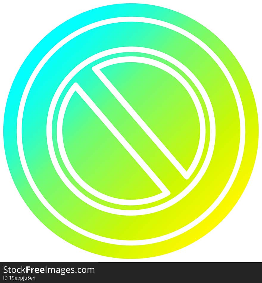 generic stop circular in cold gradient spectrum