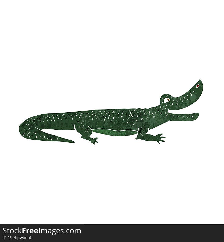 Cartoon Happy Crocodile