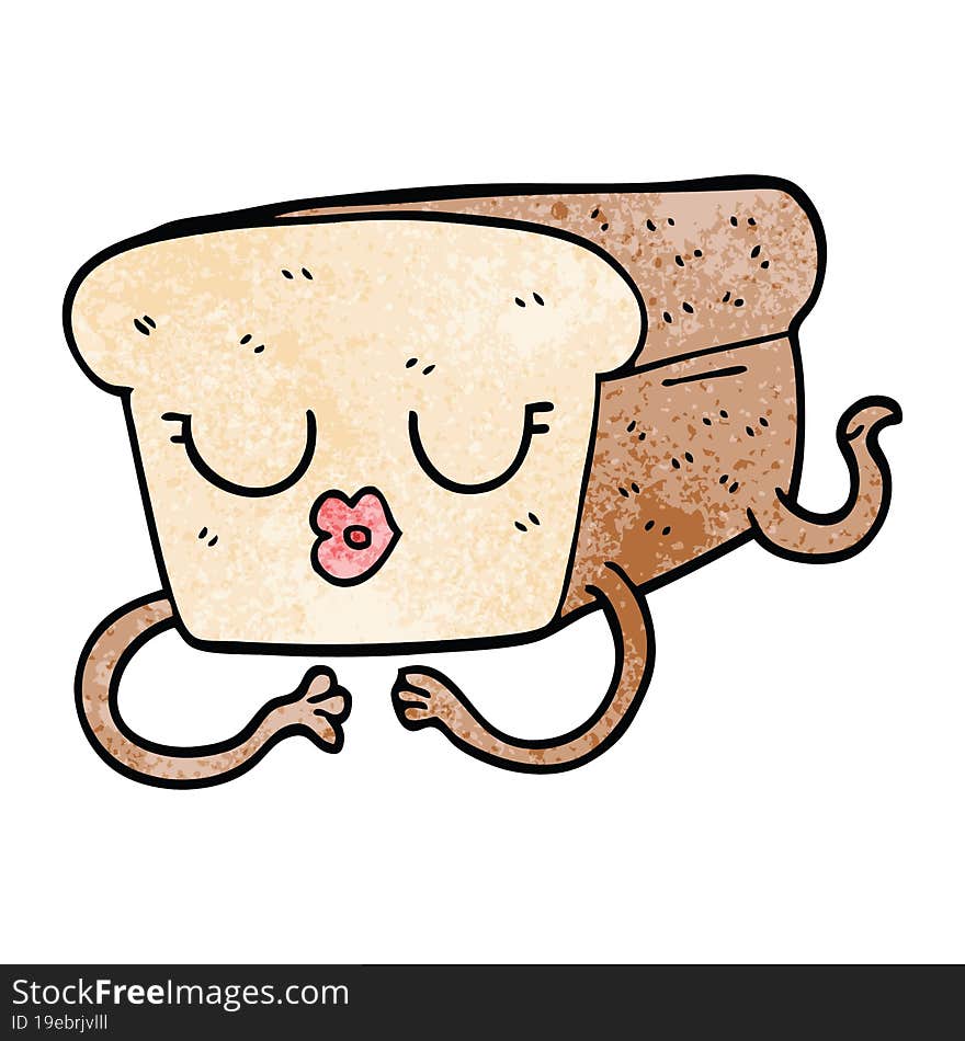 Cartoon Doodle Loaf Of Bread