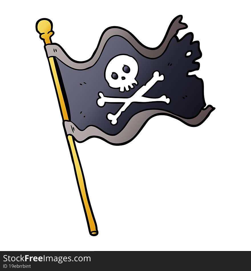 cartoon pirate flag. cartoon pirate flag