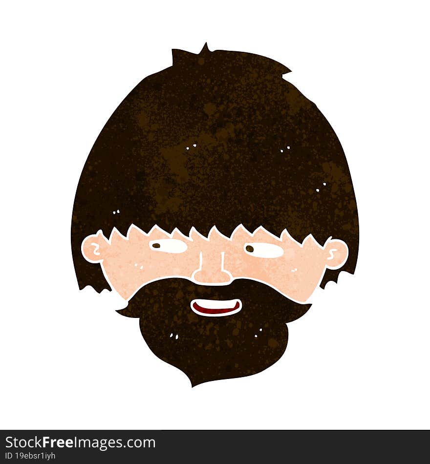 cartoon bearded man