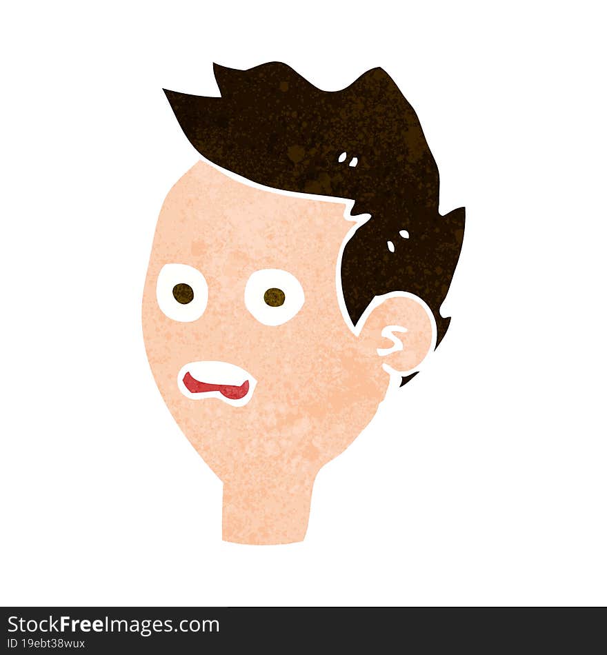 Cartoon Shocked Man