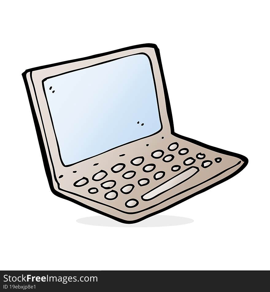 Cartoon Laptop Computer