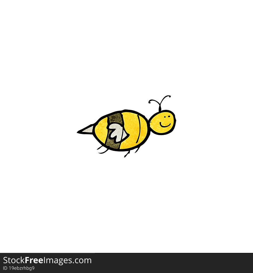 child\'s drawing of a bee