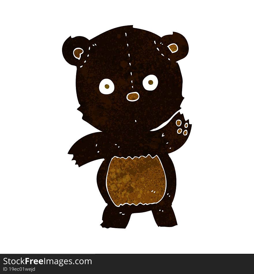 Cute Cartoon Black Bear