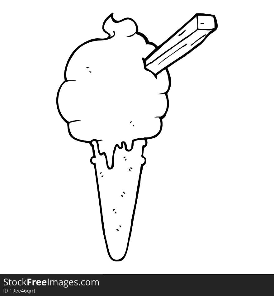 cartoon ice cream