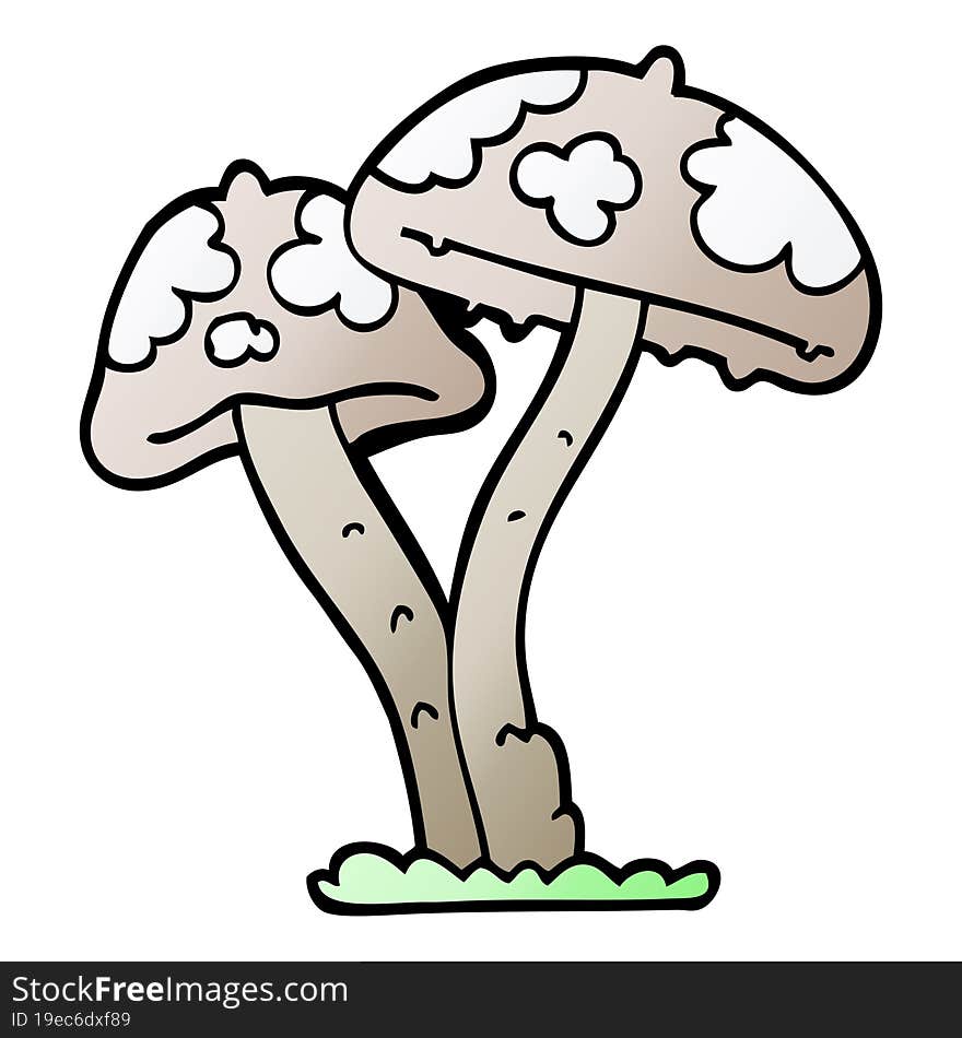 Cartoon Doodle Mushroom