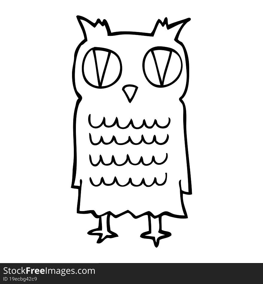 cartoon owl