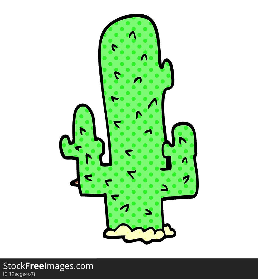 cartoon doodle cactus