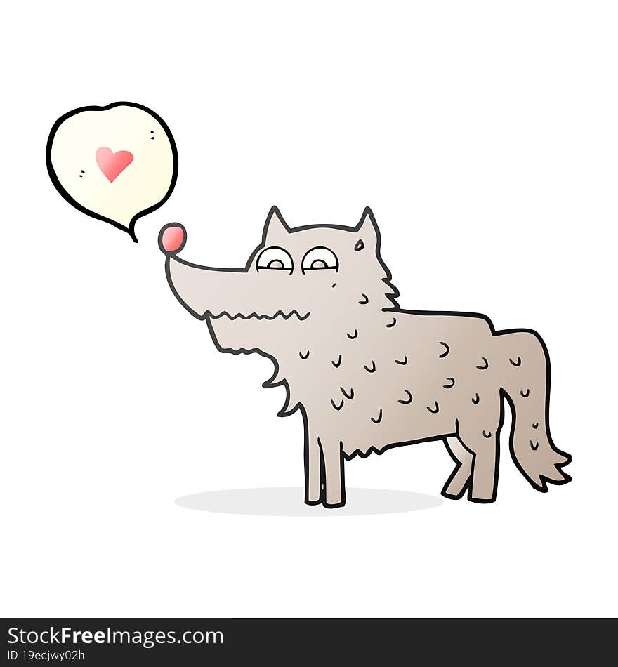 Speech Bubble Cartoon Dog