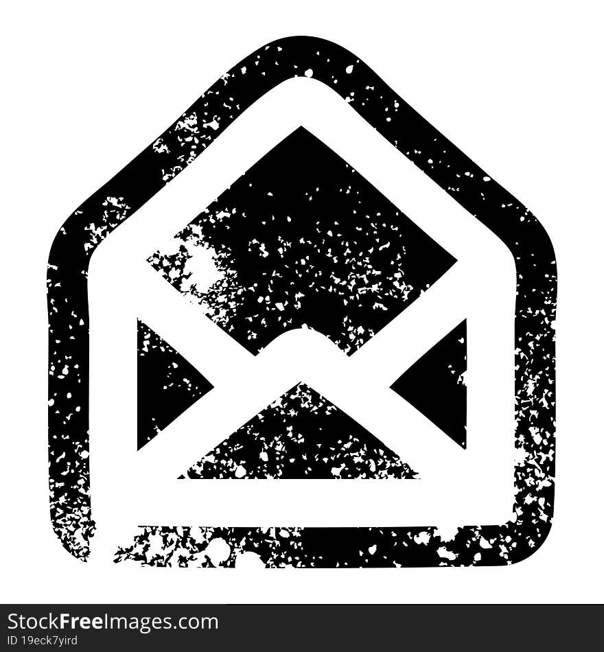 envelope letter distressed icon symbol