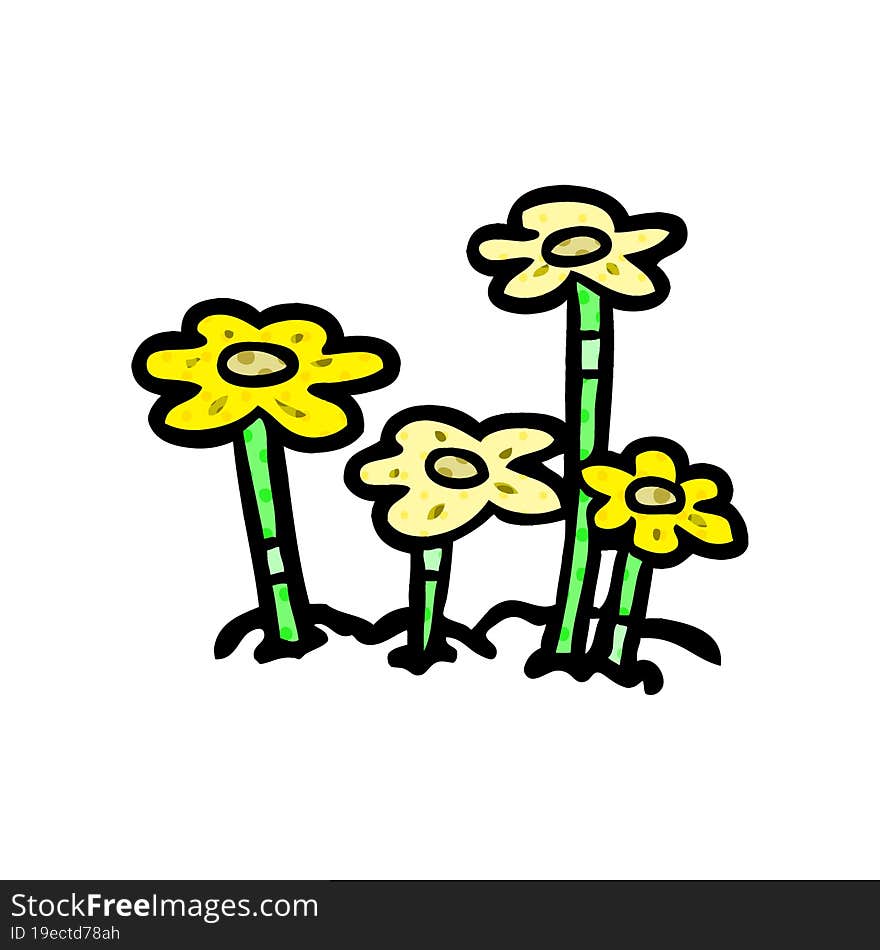 cartoon flowers. cartoon flowers