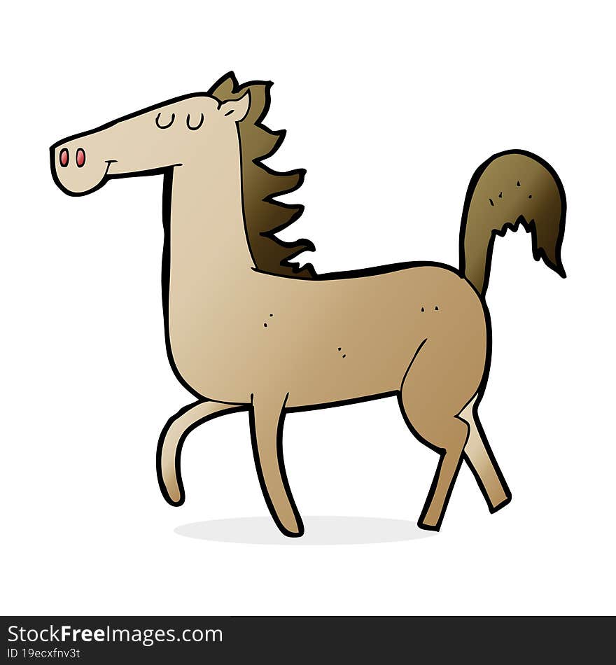 cartoon horse