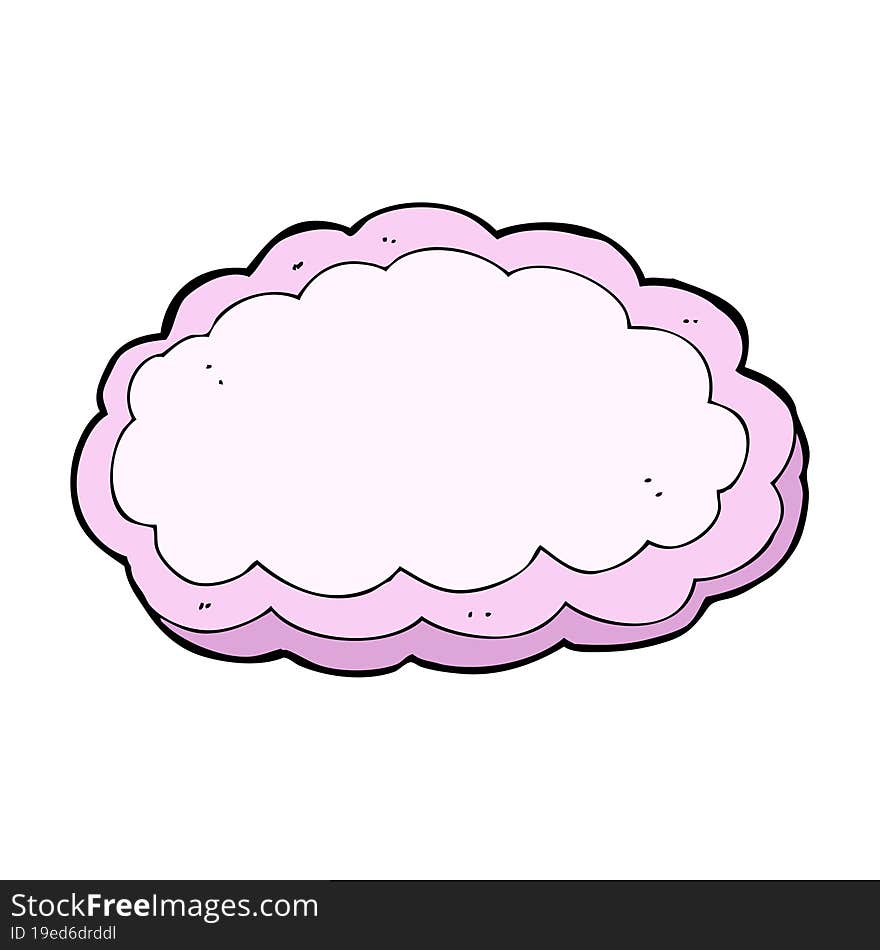 cartoon decorative cloud