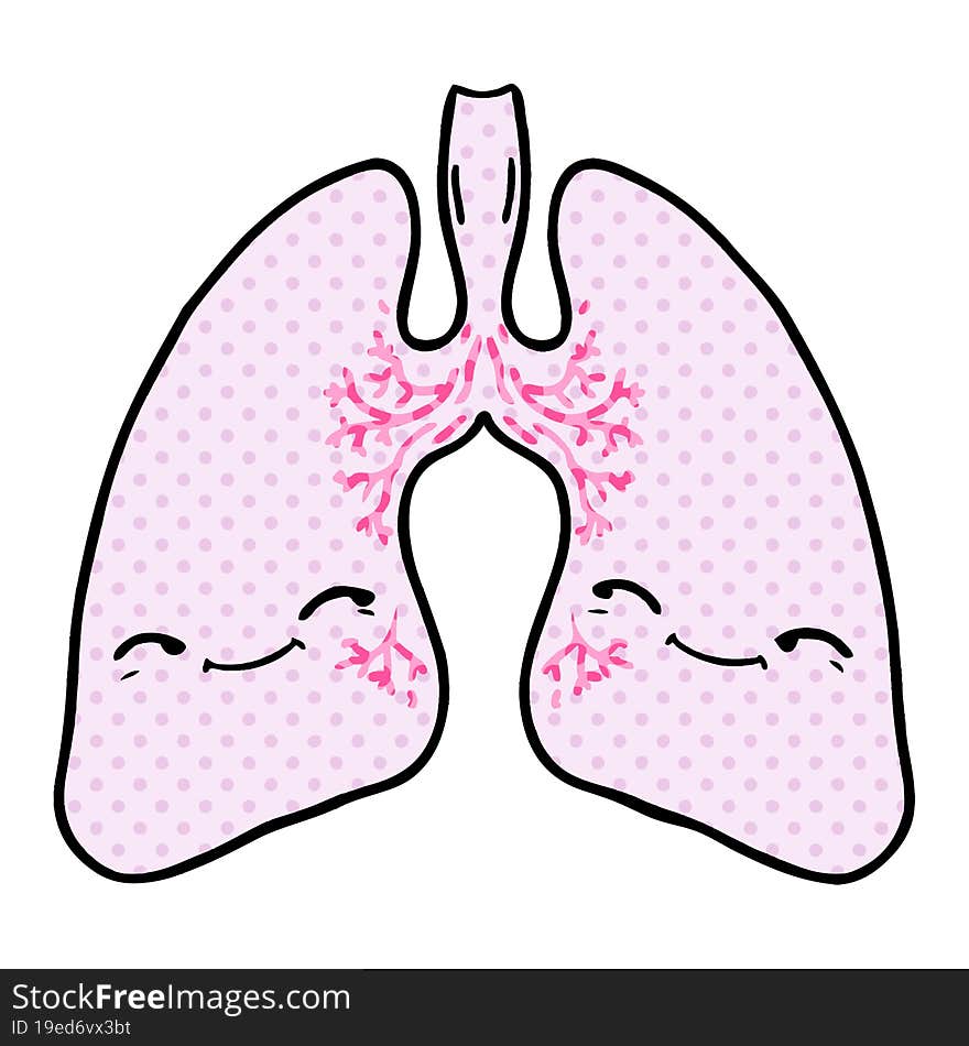 cartoon lungs. cartoon lungs