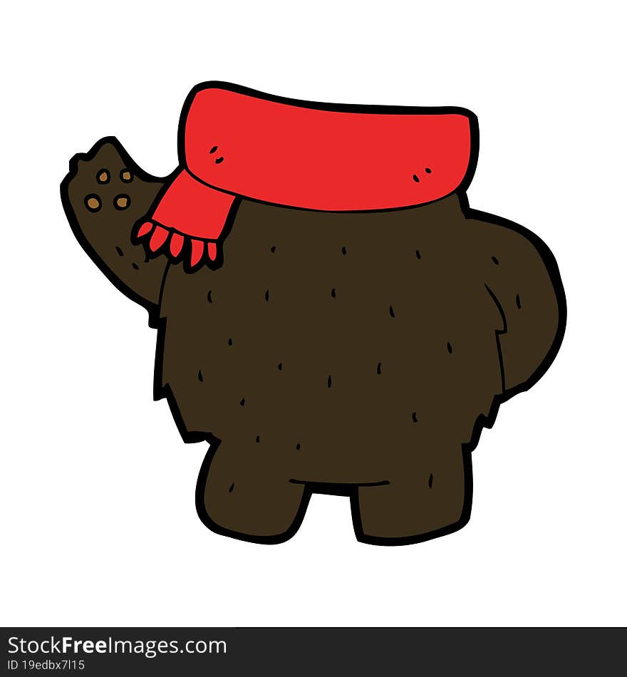 cartoon black bear body (mix and match or add own photos