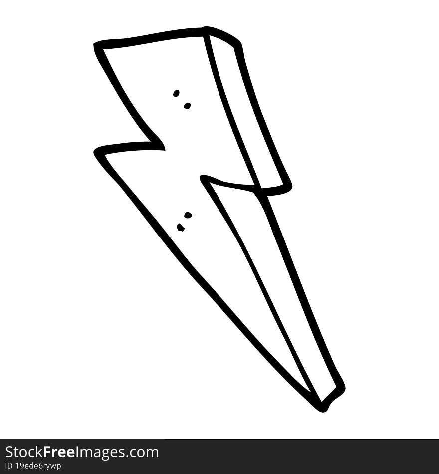 Cartoon Lightning Bolt