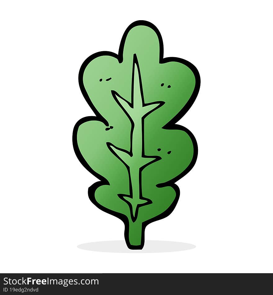 cartoon leaf symbol